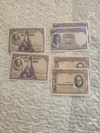 Lote de Billetes Pesetas Banco de España