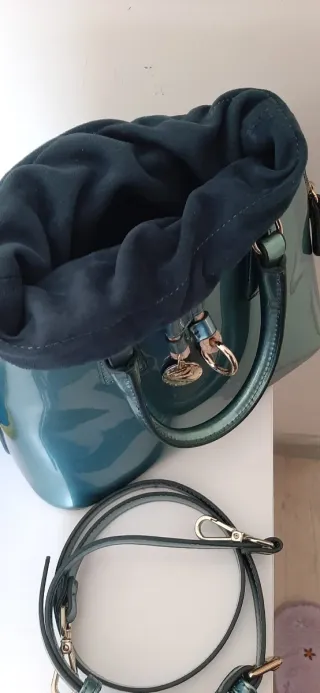 Bolso Adolfo Dominguez Verde Azulado