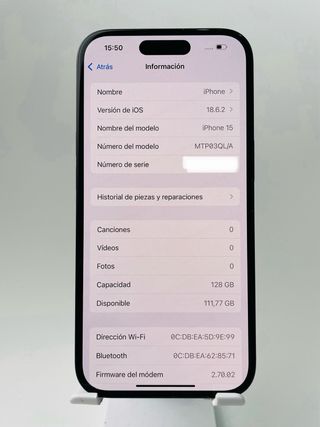 iPhone 15 128GB Negro