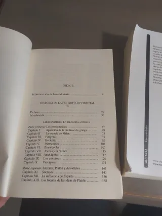 Historia de la filosofía occidental I y II