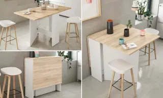 Mesa auxiliar abatible estilo Nórdico