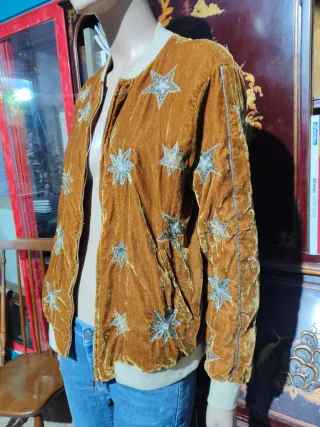 Chaqueta bomber mujer vintage estrellas