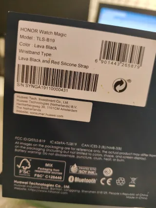 Smartwatch Honor Negro y Rojo