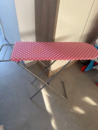 Mesa de Planchar Juguete Rosa Lunares
