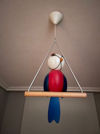 Lámpara infantil pájaro colgante