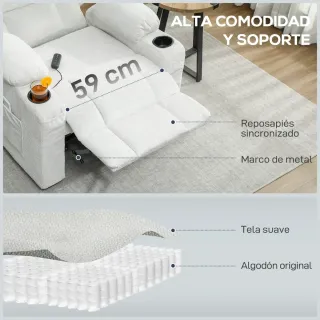 Sillón Relax Eléctrico Reclinable