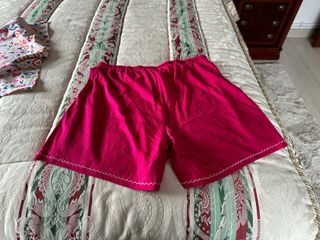 Pijama Mujer Corto Estampado y Rosa