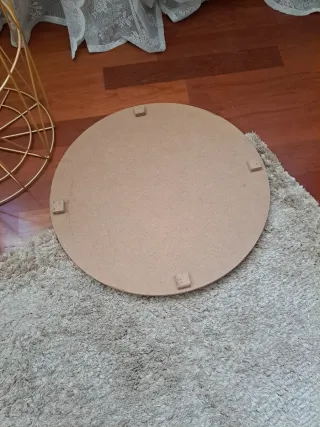 Tavolo Ausiliare / Cesto in Legno e Metallo