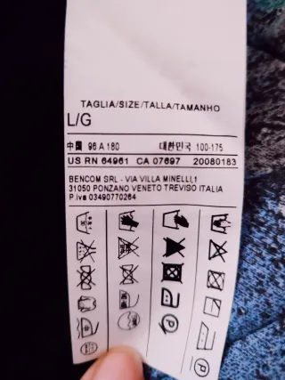 Maglione Uomo Nero Taglia L in lana