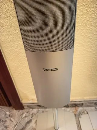 Altavoces Panasonic Plateados y Negros
