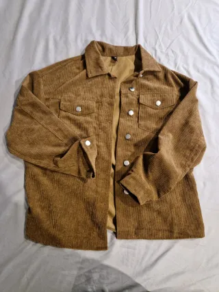 Chaqueta Corduroy Shein Talla XS Marrón