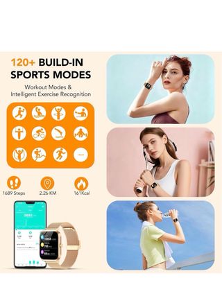 Reloj Inteligente Mujer - Dorado y Rosa