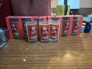 Set 6 Vasos Coca-Cola Santa Claus