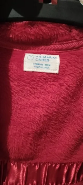 Vestaglia bambina rossa