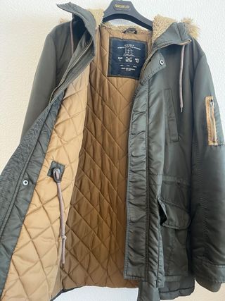 Abrigo verde talla L hombre