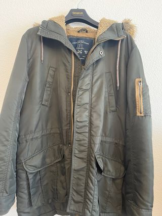 Abrigo verde talla L hombre