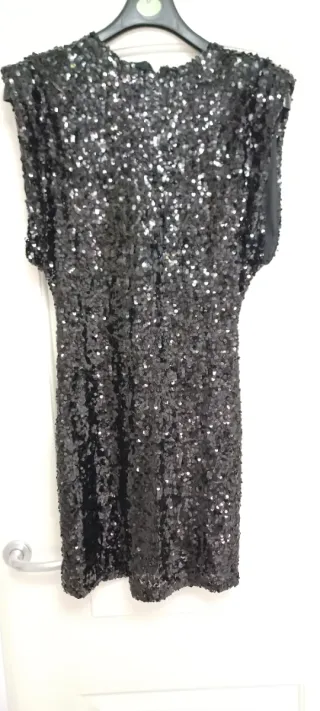 Vestido de fiesta lentejuelas negro