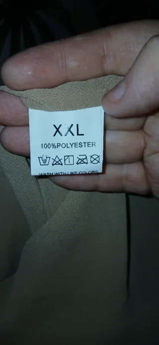 Blusa beige manga larga talla XXL