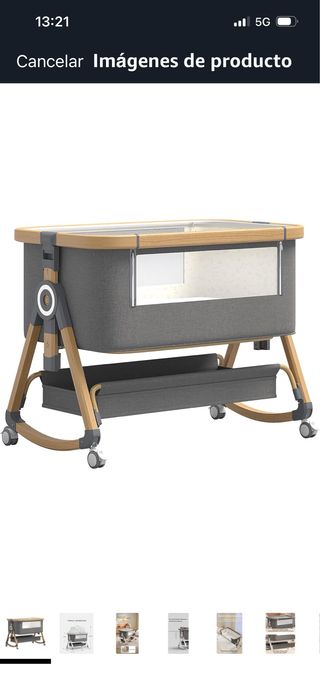 Cuna colecho bebé con colchón