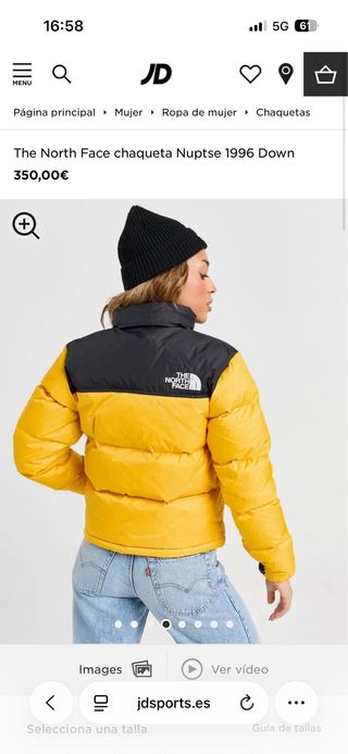Chaqueta de plumón The North Face para mujer