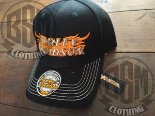 Cappellino Harley Davidson HD flames