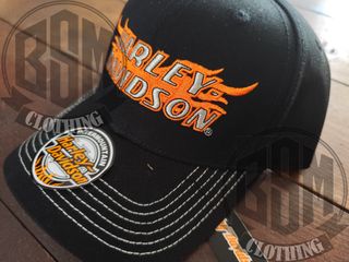 Cappellino Harley Davidson HD flames