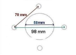 3 RUEDAS COMPLETAS 500-10.remolque 4 tornillos