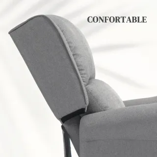 Sillón Relax Reclinable Manual Gris