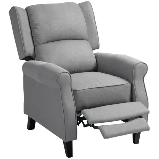 Sillón Relax Reclinable Manual Gris