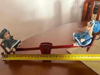 Columpio Vintage Muñecas Porcelana