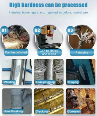 Pegamento de soldadura 2 tubos + espátula