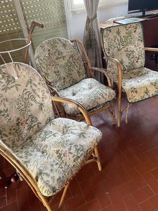 Sedie da giardino in vimini