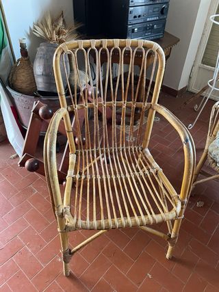 Sedie da giardino in vimini