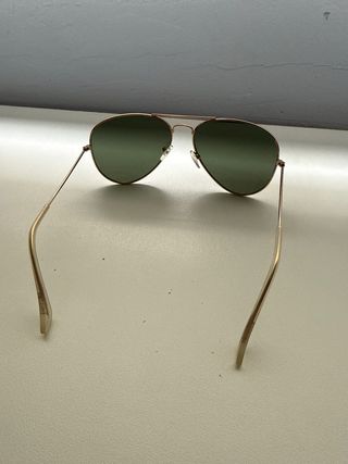 Gafas Aviador Doradas Lente Verde