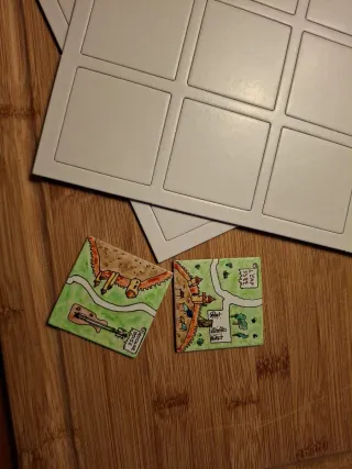 24 Losetas Carcassonne Blancas