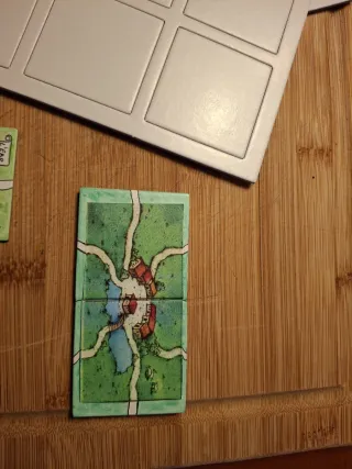 24 Losetas Carcassonne Blancas