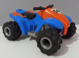 Quad Playmobil Juguete Azul y Naranja