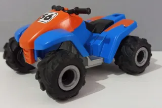 Quad Playmobil Juguete Azul y Naranja