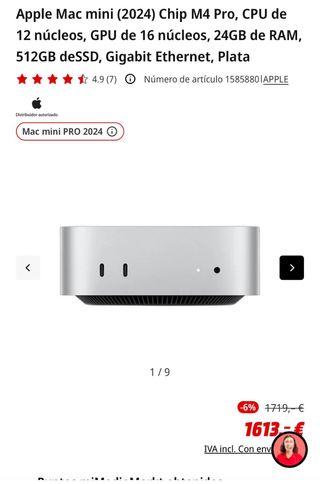 Nuevo Mac mini Pro 2024 - (Precio 1.185€)