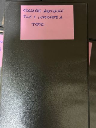 VHS PROGRAMMI TV TOTÒ + TOTÓ 100 documentario raro