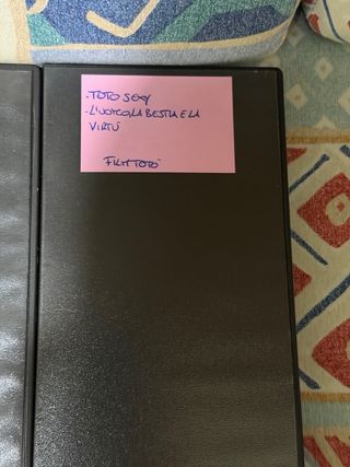 VHS PROGRAMMI TV TOTÒ + TOTÓ 100 documentario raro