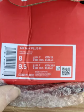 Nike Air Max Plus TN Negras Rojas