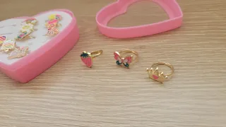 Caja Corazón Anillos Niña