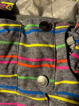 Chaqueta de esquí con rayas de colores 14-16