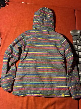 Chaqueta de esquí con rayas de colores 14-16