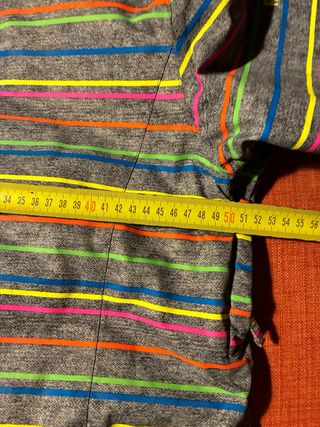 Chaqueta de esquí con rayas de colores 14-16