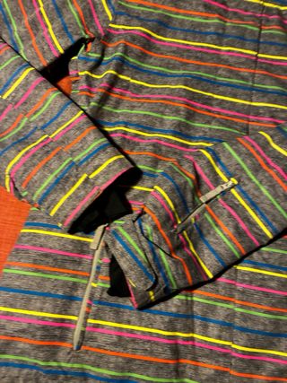 Chaqueta de esquí con rayas de colores 14-16
