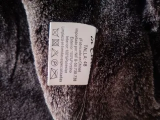 Chaquetón de cuero marrón