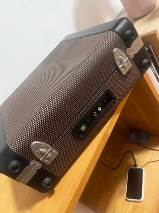 Tocadiscos maleta Crosley Tweed Negro/Marrón