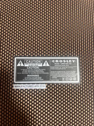 Tocadiscos maleta Crosley Tweed Negro/Marrón